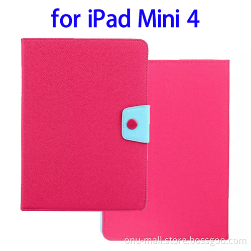 Alibaba Trade Assurance Nice Buckle Leather for iPad Mini 4 Leather Case